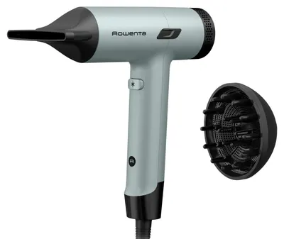 Uscător de păr Rowenta - Tiny, HY7120E0, 1600W, 3 trepte, negru/verde
