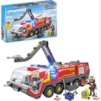 Playmobil - Autospeciala de pompieri pentru aeroport cu lumini si sunete