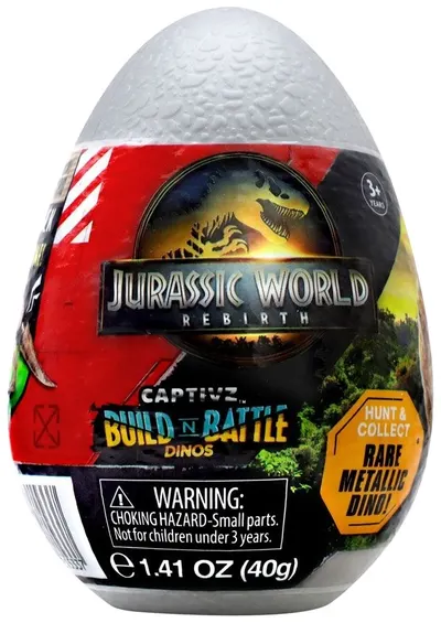 Jucărie pentru copii Jurassic World - Ou de dinozaur cu slime și 8 surprize, sortiment
