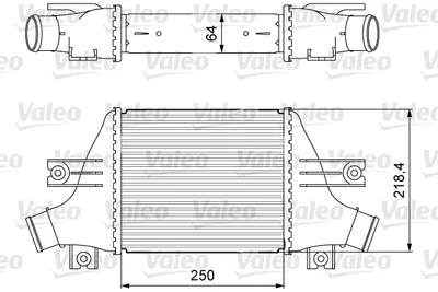 Compresor intercooler potrivit CITROEN C4 AIRCROSS; MITSUBISHI ASX; PEUGEOT 4008 1.6D 1.8D 2.2D 06.10