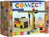 Mini constructor 2 în 1 Trefl Connect - Macara de construcții/Macara mobilă, 169 de piese
