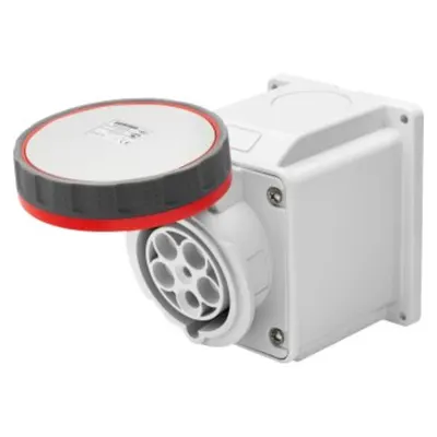 Priza industriala aparenta 10° - IP67 - 3P+E 63A 380-415V 50/60HZ - RED - 6H - Strangere cu surub
