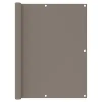 vidaXL Paravan de balcon, gri taupe, 120x500 cm, țesătură oxford