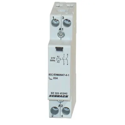 Contactor modular (1UH) 20A, 2 ND, 24Vca, seria AMPARO