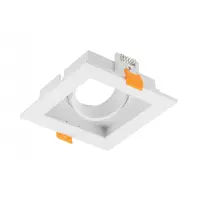 Spot - Ceiling spot light fixture RUBIO, 102x102mm, IP20, square, single, white
