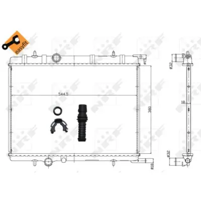 Radiator, racire motor NRF 58304
