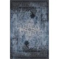 Covor albastru din lână 133x180 cm Difida – Agnella