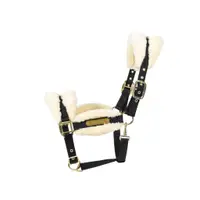 Kentucky Nylon Sheepskin Halter Soft Zwart -