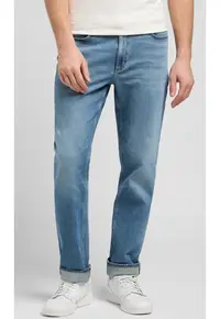 Blugi barbati - Relaxed Straight - bumbac - albastru -