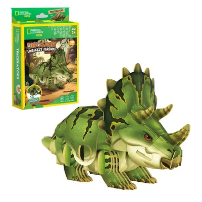 3D Puzzle CubicFun din 61 piese- Triceratops