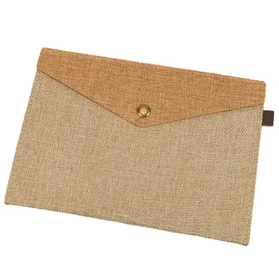 Plic textil cu capsă magnetică - bej - Default Title