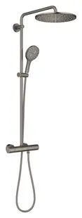 Sistem de dus Grohe SmartActive, aparent, termostat, 310 mm, 1 functie, mat, grafit, 26836AL0