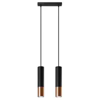 Lampa suspendata LOOPEZ 2 negru/copper