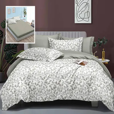 Lenjerie de pat elegance 6 piese cu husa (leh16)