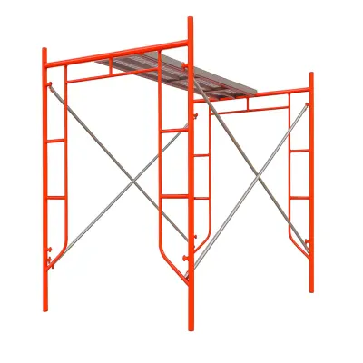 Schela circulabila din otel H2000*L1800*W900 mm cu 2 seturi de diagonale și o platformă