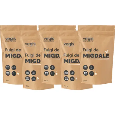 Pachet Fulgi de Migdale 500g (5 x 100g)