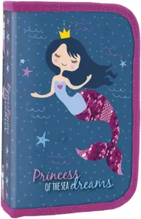 Penar școlar echipat Derform - Mermaid, cu un fermoar