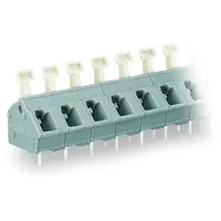 PCB terminal block; push-button; 2.5 mm²; Pin spacing 7.5/7.62 mm; 18-pole; CAGE CLAMP®; commoning option; 2,50 mm²; gray