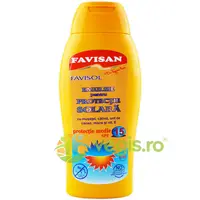 Emulsie pentru Protectie Solara SPF15 cu Unt de Cacao Favisol 250ml