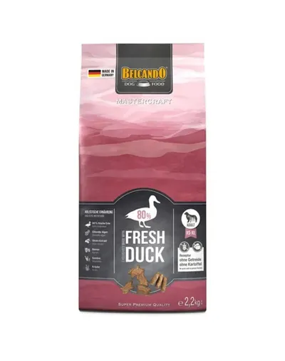 BELCANDO Mastercraft Fresh duck Hrana uscata pentru caini adulti activi, cu rata 2,2 kg