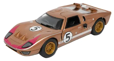 Mașinuță metalică Kinsmart - 1966 Ford GT40 MKII, 1:32, maro