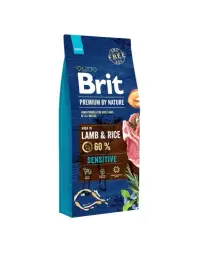 BRIT Premium By Nature Sensitive Lamb hrana uscata caini adulti cu tract digestiv sensibil, cu miel 15 kg