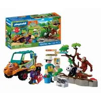 Playmobil - Jucarie de rol Ingrijitor zoo cu vehicul
