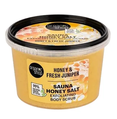 Organic Shop Exfoliant corporal Honey & Fresh Juniper, 250 ml