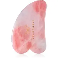 Crystallove Rose Quartz Gua Sha accesoriu de masaj