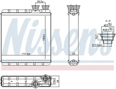 Schimbator caldura incalzire habitaclu potrivit AUDI A1, A1 ALLSTREET, A1 CITY CARVER; SEAT ARONA, IBIZA V; VW POLO VI, TAIGO, T-CROSS 1.0-2.0 01.17