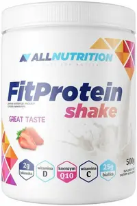 FitProtein Shake, căpșună, 500 g, AllNutrition