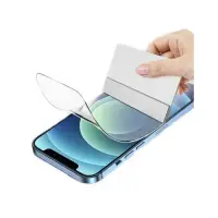 Folie Silicon 3D Self-Repair Clear Lemontti pentru iPhone 14 Plus / iPhone 13 Pro Max, Transparenta