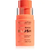 Revolution Fast Base balsam tonic pentru buze si obraji culoare Peach 14 g