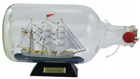 O navă într-o sticlă Sea Club - Gorch Fock, 27.5 x 15 cm