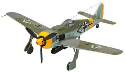 Мodel de asamblat Revell Militar : Avioane - Focke Wulf Fw190 F-8 (cu accesorii incluse )
