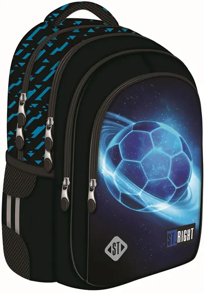 Ghiozdan St. Right Cosmic Soccer - 4 compartimente , 22 l