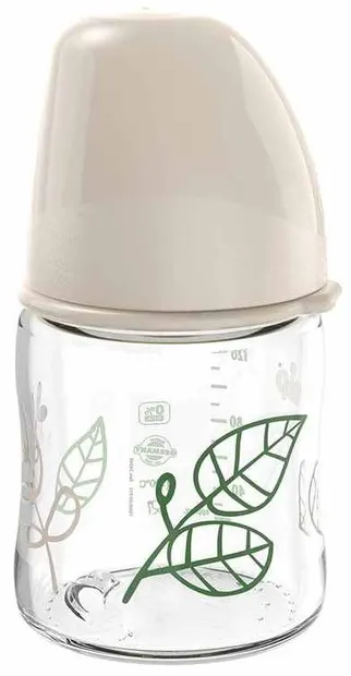 Biberon pentru fetiță NIP Green - Cherry, Flow S, 120 ml