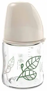 Biberon pentru fetiță NIP Green - Cherry, Flow S, 120 ml