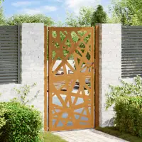 vidaXL Poartă de grădină 100x200 cm, oțel rezistent la intemperii, design ușor