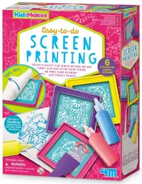 Set creativ pentru imprimare textile 4M - Fă-ți singur