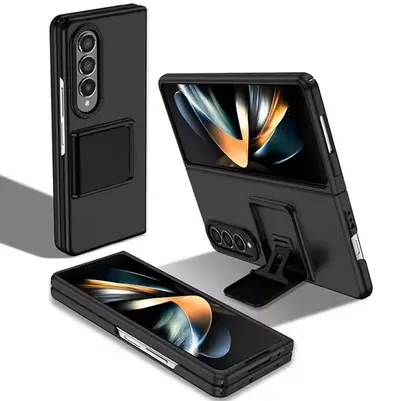 Husa Suport Patrat, Samsung Galaxy Z Fold 6, Protectie antisoc, Negru Engros
