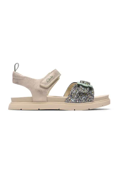 Sandale cu velcro Twixie - Maro nisip