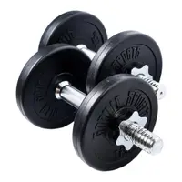 Set gantere reglabile 10 kg cu discuri din ciment