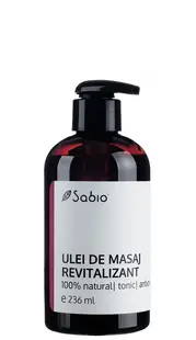 Ulei de masaj revitalizant, 236ml, Sabio