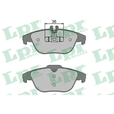 Set placute frana, frana disc LPR 05P1274