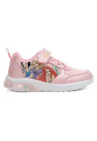Pantofi sport copii - roz - material sintetic - cu LED-uri