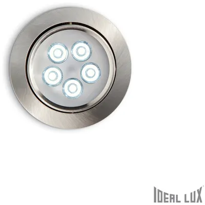 Spot incastrat Delta, D:105 mm 5W, 450Lm, LED, Rotund, Nichel