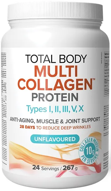 Total Body Multi Collagen, fără gust, 267 g, Natural Factors