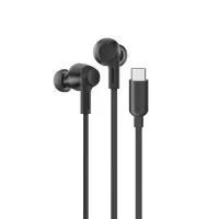 Casti cu fir Belkin SoundForm G3H0003HQBK, USB-C, Microfon, ANC, IPX5 (Negru)