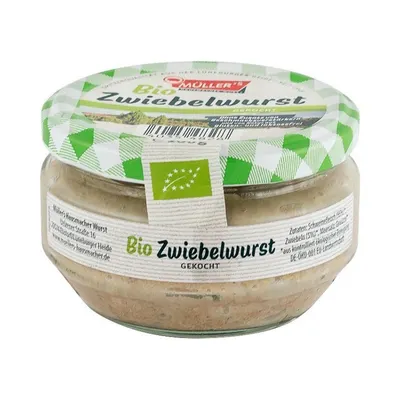 Specialitate BIO din Carne de Porc si Ceapa, 160 g, Muller's Hausmacher Wurst